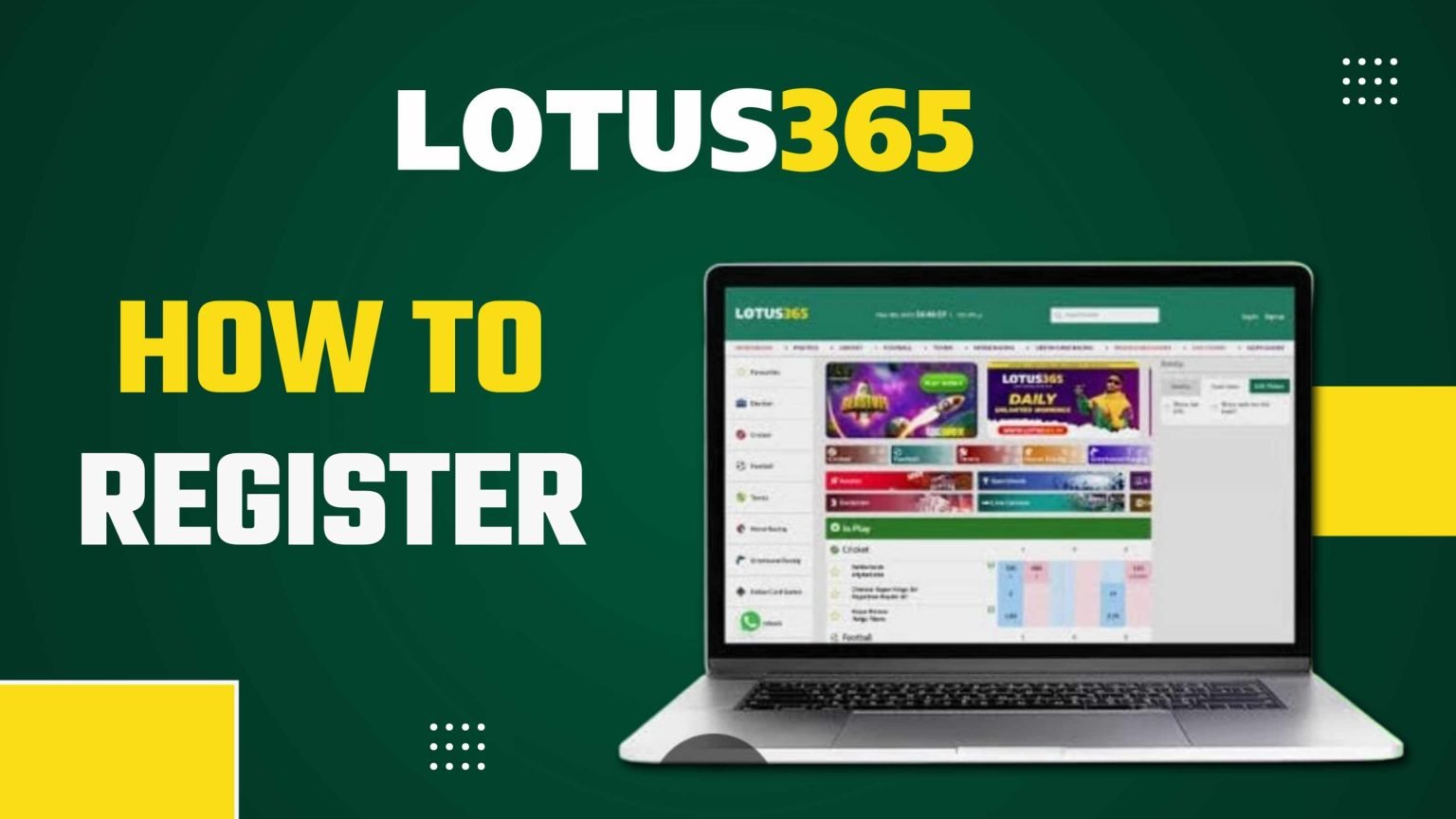 Lotus365 Registation