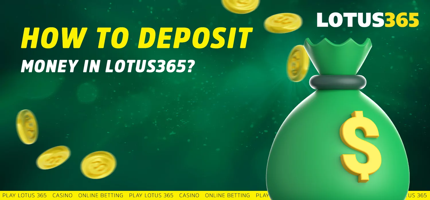 How to deposit lotus365